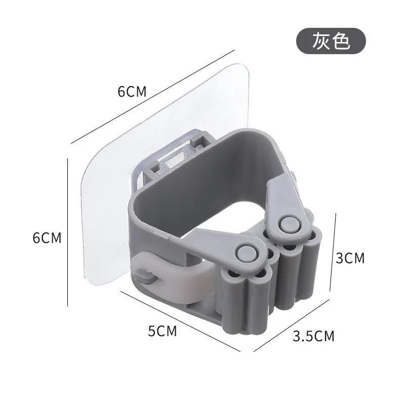 Adhesive Wall Hooks for Mops and Brooms - product view 4
