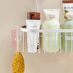 No-Drill Hanging Shower Caddy with Hooks