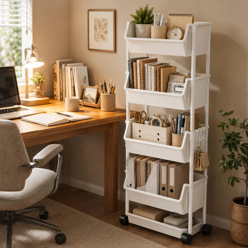 Multi-Layer Mobile Storage Trolley - product view 4