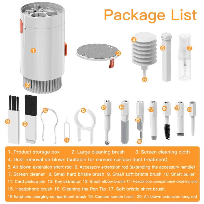 Charging Port, Earbud & Keyboard Cleaning Tool Set - product view 3