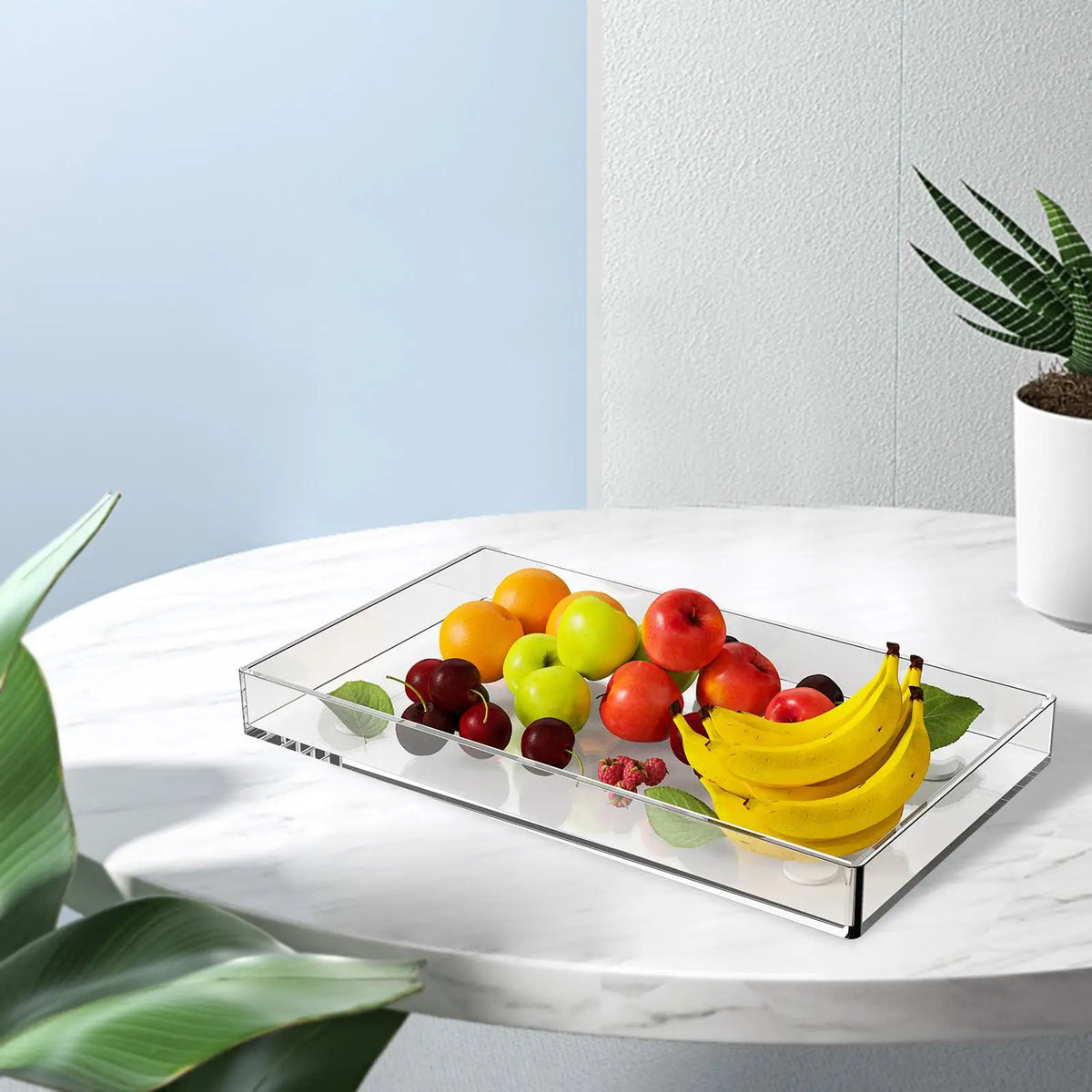 Clear Acrylic Rectangle Decorative Tray - product view 5