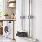 Adhesive Wall Hooks for Mops and Brooms