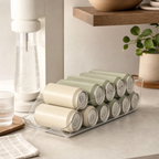 Auto-Roll Refrigerator Can Dispenser & Organizer Bin