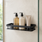 No-Drill Wall-Mount Bathroom Storage Shelf