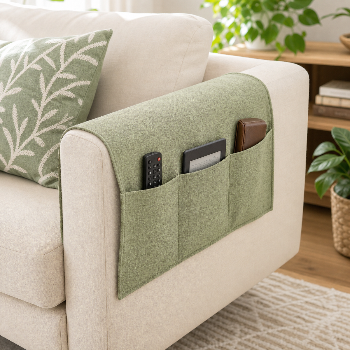 Sofa Armrest Organizer Pouch