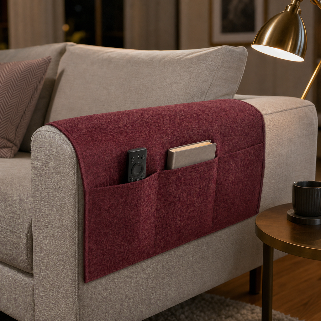 Sofa Armrest Organizer Pouch