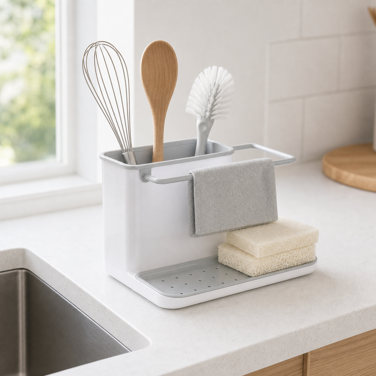 Multipurpose Plastic Kitchen & Bathroom Storage Shelf