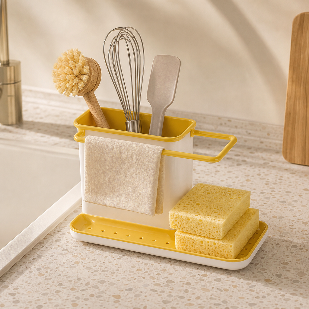 Multipurpose Plastic Kitchen & Bathroom Storage Shelf