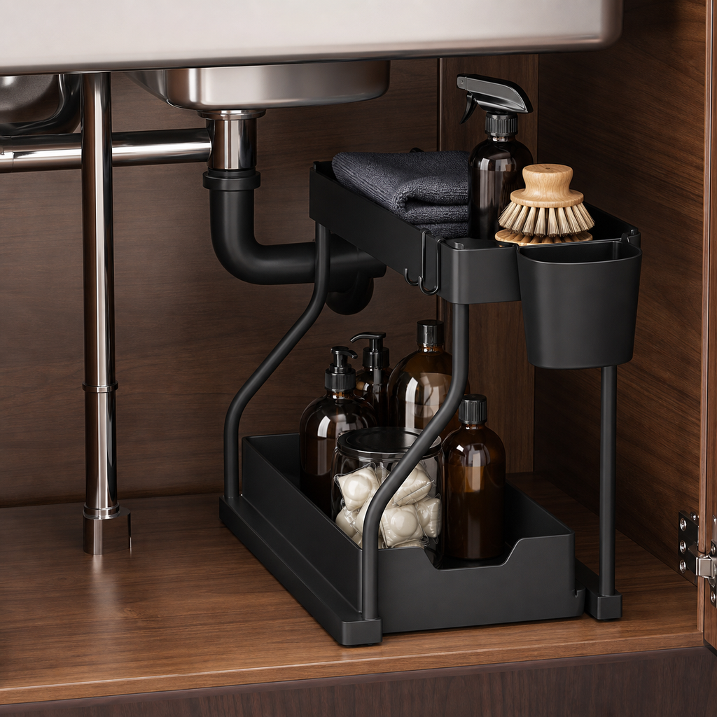 2-Tier Pull-Out Under-Sink Organizer