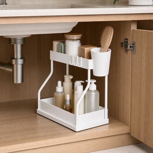 2-Tier Pull-Out Under-Sink Organizer